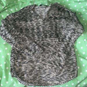 3 for $15 / Black and white / tan knit sweater